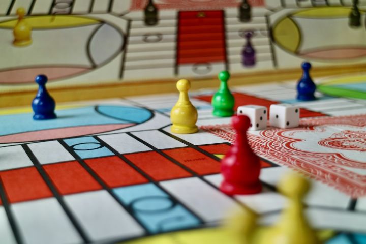 Board Games - yellow red and green plastic toy