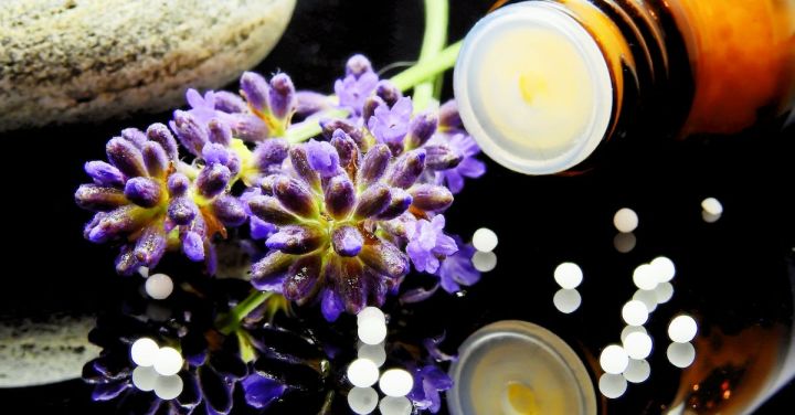 Health Products - Green Purple Flower